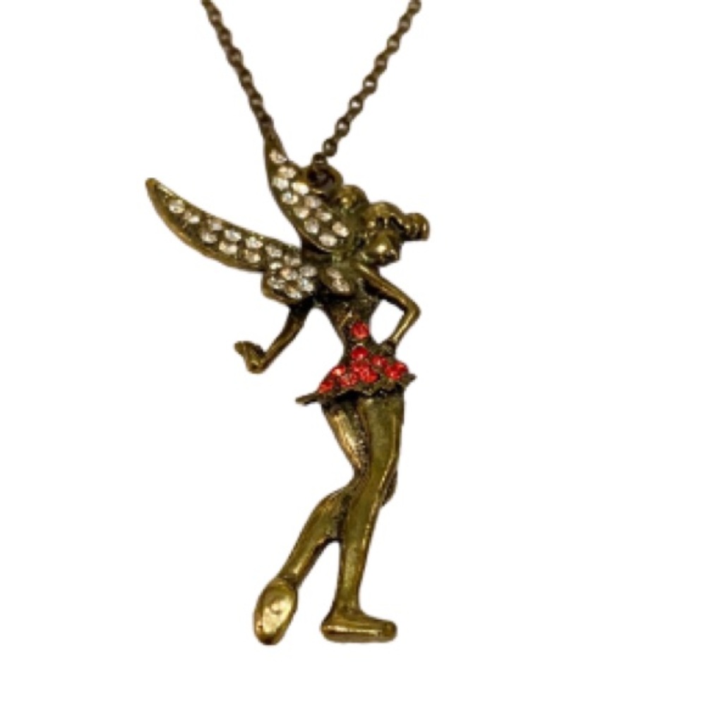 💟 Sale $10💟 Tinkerbell Necklace w/ crystals!